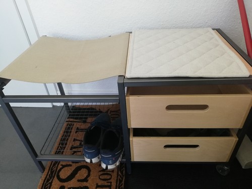 Schuhbank metall und - metall,
