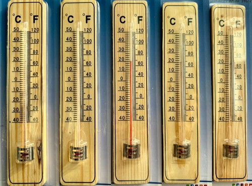 Thermometer 20cm holz - 10,