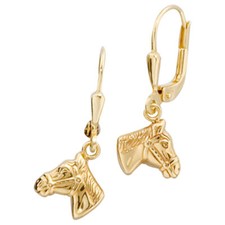 Earrings drop earrings horses