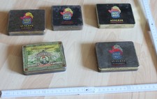 5 x blech dose zigaretten alt gold rot hut simon arzt top nostalgie dosen deko
