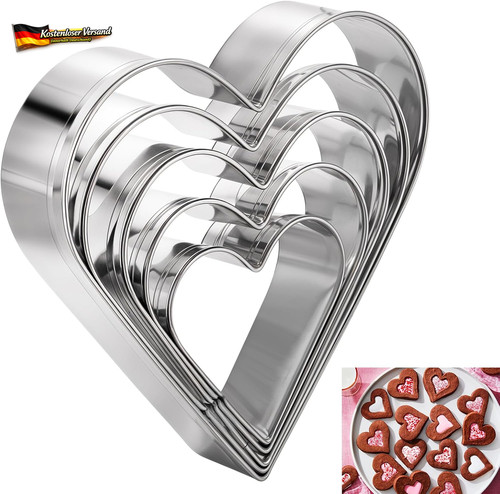 Herz ausstechformen set - herz-ausstechformen,