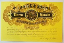 Lange söhne glashütte - a.lange, &