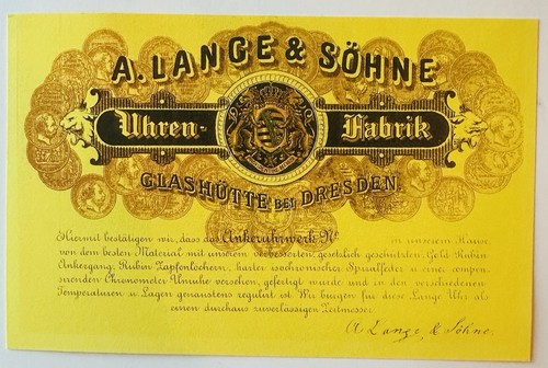 Lange söhne glashütte - a.lange,