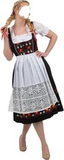 Dirndl Trachten Haus 3-tlg langes Midi-Dirndlkleid-Set in 36 Neu OVP