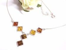 Bernstein Collier Silber 925