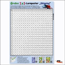 Großes 1x1-Lernposter