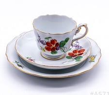 Meissen Coffee Set with Flower