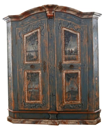 Zweitüriger bauernschrank - zweitüriger,
