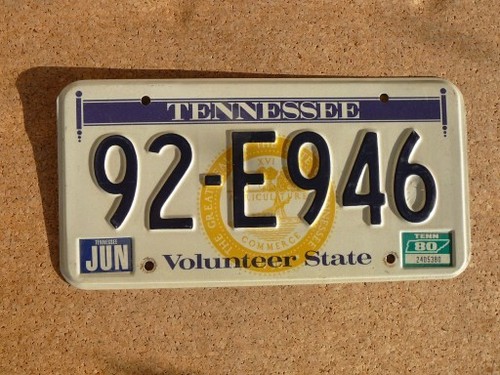 Kennzeichen tennessee - us-kennzeichen,