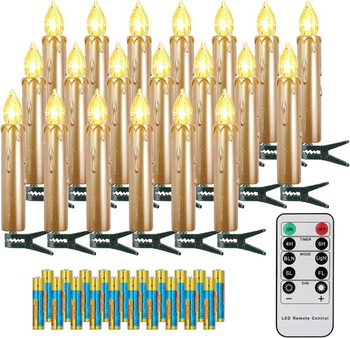 Led christbaumkerzen 20er - christbaumkerzen,