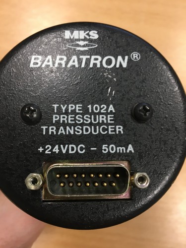 Mks baratron type 102a - mks,