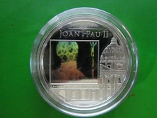 Andorra, 5 Dinars, Johannes Paul II., 2011, Silber, original, farbig