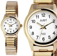 Damenuhr Armbanduhr Weiss Gold