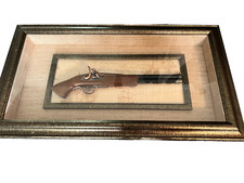 Schönes Wandbild mit alter Pistole Reproduktion/Modell Dekoration Waffe  Muskete
