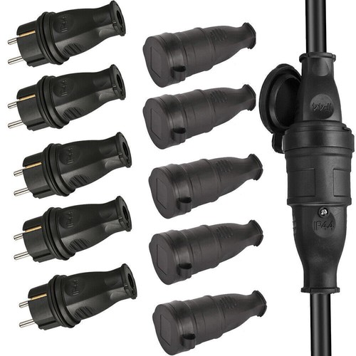 Schuko kupplung vollgummi - 10,