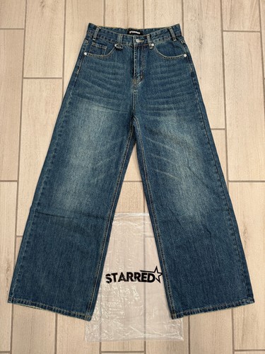 Starred jeans wide - -,