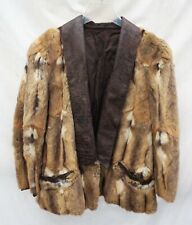 Pelzjacke Maihamster Hamster Pelz Blazer beige braun schwarz fur pellicia 40 42