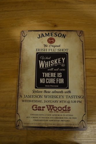 Jameson whiskey blechschild - whiskey,