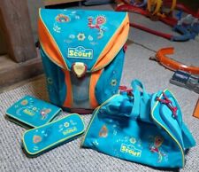 Der echte Scout Pfau komplett Set Schulranzen Ranzen Schulter Tasche Tornister