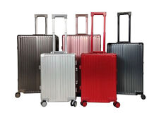 Koffer Reisekoffer Hartschale aus Aluminum Heuer "Stripe" Aluminium Luxus Koffer