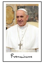 PAPST FRANZISKUS,  Autogramm/Autograph in 10x15 cm Photo,