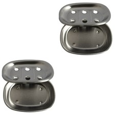 Set of 2 Seifendose Metall