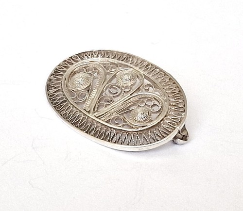 Brosche filigran 835er silber - filigran,