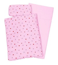 Puppenbettzeug Herz/Krone