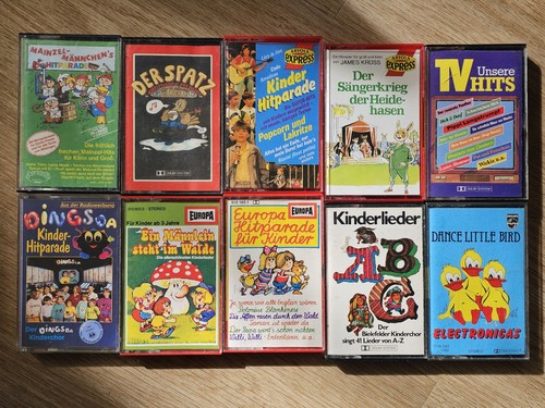 Konvolut 10x kinder kassetten - 10x, kinder-kassetten