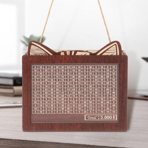 Spardose aus holz mit - spardose,