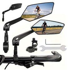 Fahrrad Rückspiegel HD 360° Verstellbar Fahrradspiegel Universal Fahrrad Spiegel