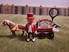 Playmobil Nostalgie Rosa Serie Drehorgelspieler mit Musikfunktion Selten Rar TOP