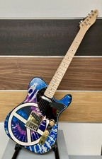 Telecaster E-Gitarre, Peace Shirt, Flower Power, Unikat, Neu!