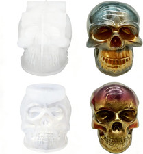 2Stücke Totenkopf Silikonform