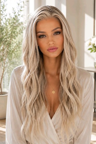 Remy haar blond damenperücke - remy,
