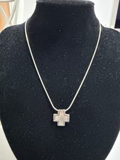 925 silber kreuzkette - silber,
