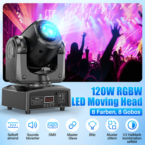 120w rgbw pinspot - pinspot, head