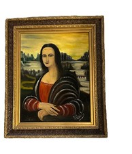 Reproduktion der Mona Lisa – Signiert