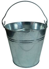 Zinkeimer silbergrau 12l eimer - silbergrau,