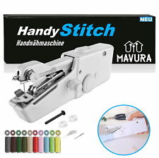 HandyStitch Mini Hand Reise Nähmaschine Handnähmaschine elektrisch Set m. Garne