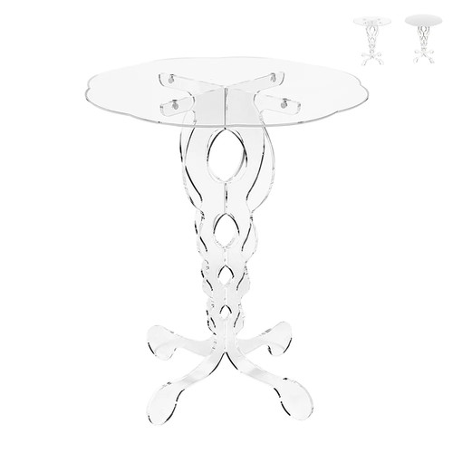 Runder hoher couchtisch cm - couchtisch,