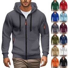 Herren langarm sweatshirt zip - herren,