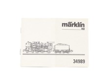 Märklin H0 34989 Beschreibung Anleitung für Dampflok Schlepptenderlok Nr 298 T