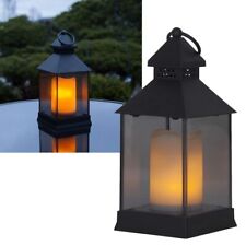 LED Garten-Laterne "FLAME" flackernd TIMER Kerze Feuer-Effekt Windlicht Außen
