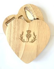 Distel graviert Herz Käse Set