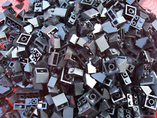 200 Lego Basic Dachsteine / Dachziegel City schwarz Schrägsteine  45° 081222B