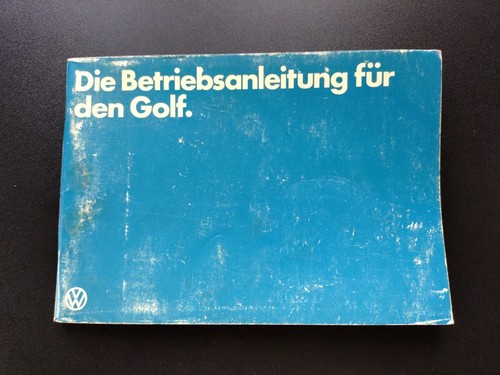 Golf betriebsanleitung - vw,