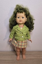 Nette Kunststoff Puppe Schildkröt Doll 60 cm Schlafaugen Sammler Vintage 