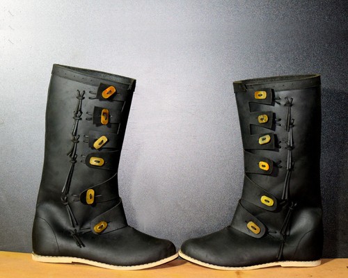 Piraten leder stiefel - piraten,