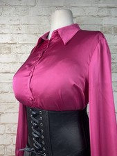 Slippery Shiny TU Pink Satin